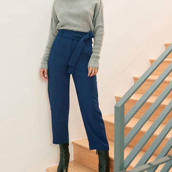 Aritzia Pants - Aritzia Wilfred Tie Front Pants in Blue